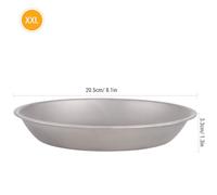5pcs Titane extérieur Camping Table Vole du dîner Round Fruit Dîner pour barbecue Picnic Lightweight Durable Empilable Ti Plaques pour Campers Backpackers