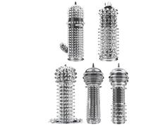 5pcs transparent réutilisable préservatif mâle pénis extension manche sperme Lock anneau de robinet Dildo bonnet adulte sex toy mâle éjaculation retardée