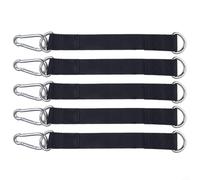 5pcs Tree for Swing Straps Hook Ring Hanging Belt Gym Extension Belt(20cm*25mm)