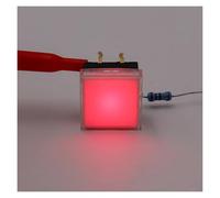 5Pcs TS12 Series 13.4 * 13.4mm Square With LED Momentary SPST PCB Push Button Click Tact Switch EKFBQBGW(5Pcs Red)
