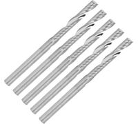 5pcs Tungsten Steel Router Bit Spiral Milling Cutter Parts for Wood Carving 3.175 X 22mm