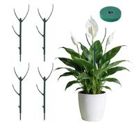 5pcs Tuteurs Plantes Empilables, Réglables Tuteurs Monstera avec Attaches Accessoires Jardin pour Plantes en Pot Grimpantes & Grimpantes Intérieur et Extérieur