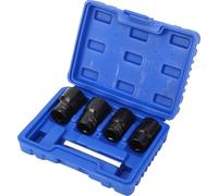 5Pcs Twist Socket Set Locking Wheel Nut Bolt Stud Extractor Removers 17mm 19mm 21mm 22mm Socket