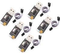 5pcs USB to TTL Converter UART module CH340G CH340 3.3V 5V Switch + Cable