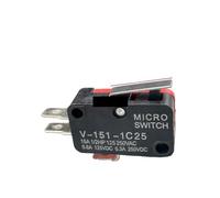 5PCS V-151-1C25 Small travel switch V-151-1C25 Limit self-reset switch travel point switch 3 pin 15A NWPNLXEA