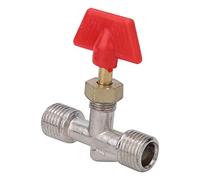 5Pcs Valve Compresseur D'air Robinet À Aiguille 1/4in Float Ball Valve Structure Pièces De Rechange Compresseur D'air Tuyau À Air Soupapes de Sécurité en Laiton pour Salle de Bain Toilettes Cuisine