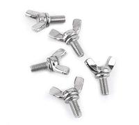 5pcs Vis à Oreilles M5 en Acier Inoxydable, Vis à Aile Papillon Vis à Oreilles pour Fixation de la Machine 8 10mm-40mm(M5*10mm)