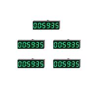 5pièces 0,36 Pouces 6 Bits Horloge LED Horloge Électronique Numérique avec Deuxième Module D'Affichage Mise Hors Tension Mémoire Réglage de la