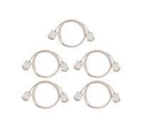 5pièces 1,4M RS232 DB9 9 Broches Male A Video VGA Cable Adaptateur Male 15 Broches Gris Clair