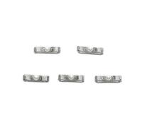 5pieces Ballets Bows Charmes En Métal Clous Étouffe Perle Ruban Rivets Ongles Ongles Art Bijoux Pour Ongles Art Conceptions Rivets Ongles