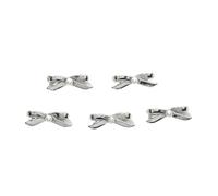 5pieces Ballets Bows Charmes En Métal Clous Étouffe Perle Ruban Rivets Ongles Ongles Art Bijoux Pour Ongles Art Conceptions Rivets Ongles