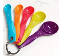 5Pièces Cuillères Doseuses Cuillère Mesure Colorée de Différentes Capacités