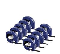 5PK 10PK, Compatible avec le ruban Dymo 12mm, recharges Letratag transparentes 12267 91331 91203 LT for Machine à étiquettes LT-100H LT-100T(10 White on Black)