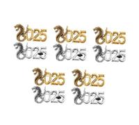 5sets of The Year Jewelry 2025 Snake Badge Lapel Pin Birthday Animal Brooch Pins Alloy 2pcs*5