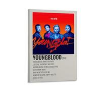 5SOS Youngblood Poster Art Print 2018 Musique Want You Back Lie to Me Better Man Ghost of You Décoration d'intérieur moderne pour fans Idée cadeau unique 40,6 x 61 cm