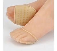 5starwarehouse, lot de 2 paires de chaussettes haut talon rembourrée Footsies, chaussettes pop pour chaussures avec semelles intérieures nude