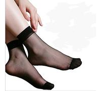 5starwarehouse ® Lot de 3 paires Cheville haute ultra sexy simple court en nylon Pop Chaussettes Bas Cheville UK noir