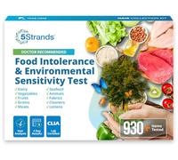 5Strands Test de sensibilité alimentaire et environnementale pour adultes et enfants, 855 articles testés, kit de test d'intolérance pour enfants, analyse capillaire à domicile, résultats en 5 jours