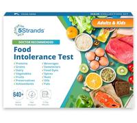 5Strands Test d'intolérance alimentaire, 640 articles testés, kit de test de sensibilité alimentaire à domicile, analyse précise des cheveux, résultats de santé en 5 à 7 jours, gluten, soja, produits