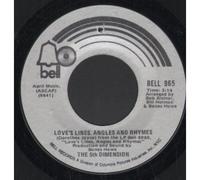 5TH DIMENSION - LOVES LINES, ANGLES AND RHYMES/THE SINGER 7 INCH (7" VINYL 45) US BELL