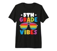 5th Grade Back to School Sunglasses Vibes Retro First Day T-Shirt Haut de Gamme