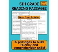 5th Grade Reading Passages to Build Fluency and Comprehension Skills: Fifth Grade Reading Passages with Comprehension Questions and Fluency Word Count