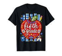 5th Grade Teacher Apple Back to School Elementary Classroom T-Shirt