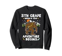 5th Grade Where The Adventure Begins Back to School Bigfoot Sweatshirt