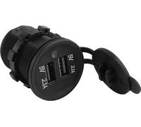 5V 2.1A Dual USB Charger Cigarette Lighter Adapter Female Socket Plug for Car Motorcycle Truck