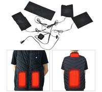 5V 2A USB Veste chauffante électrique Coussin chauffant Température réglable 4 en 1 Kit