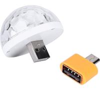 5V 5W RGBW Mini USB Disco Light avec Handyadapter (für Android)