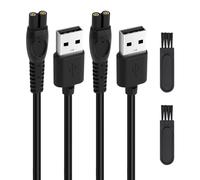 5V Câble de Charge USB pour Philips QP1924 QP2724 QP2734 QP2824 QP2834 QP4631 MG5910 MG7910 MG9510, 5V USB Câble Chargeur pour One Blade, Lot de 2 Câbles
