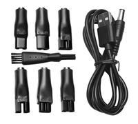 5V Chargeur de Rasoir Câble Universel USB C, 7Pcs d'adaptateur d'alimentation de Rechange pour Chargeur Compatible avec les Rasoirs pour Remington Braun, pour Divers Tondeuse Cheveux/Épilateur