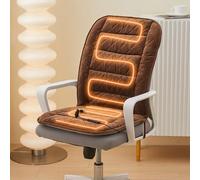 5V Coussin Chauffant pour Chaise de Bureau, Heating Pad avec 3 Réglages de Température et 3 Temporisations, Tapis Chauffant USB pour la Maison(Brown)