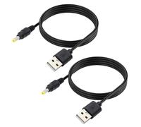 5V DC Power Cable,USB 2.0 Male to DC 4mm x 1.7mm Male Power Cord for Router,LED Light,Speaker and More,2M (Pack of 2)