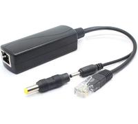 5V PoE Splitter,48V to 5V 2.4A Adapter,3.5mm x 1.35mm Plug,5.5mm x 2.1mm Connector,IEEE 802.3af Compliant,for IP Camera and More