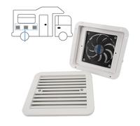 5V RV Side Vent Fan One Way Silent Wind Air Vent Ventilation Exhaust Fan for Caravan Camper Yacht