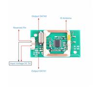 5V UART Wiegand Module de lecteur de cartes IC + ID RFID 5V, 13.56MHz, 125KHz, double fréquence, WG26, WG34/UART