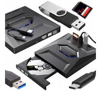 5v1 CD de lecteur externe portable et DVD 2 Mo USB 3.0 SD TF lecteur