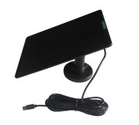 5W ETFE Panneau solaire 5V Micro USB/Type-C DC pour sonnette de porte Eufy Blink REOLINK caméra - Chargeur extérieur (noir, port Type-C)