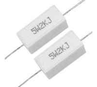 5W Watt 2K Ohm 5% Résistances de puissance en ciment céramique x10pcs (5W Watt 2K Ohm 5% Résistances de puissance en ciment céramique x10pcs Composants consommateurs d'énergie