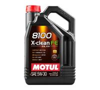 MOTUL - Huile pour moteur 5W30 5 litres (C2/C3, 8100 X-CLEAN) - Réf. 112781