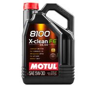 5W30 Motul FE Huile MOTORE 8100 X-Clean FE C2 / C3 5W-30 Olio 5L eu