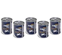 5x 100 ML Moto Huile 2-Takt Plus Mannol Api TC pour Aprilia Honda Kawasaki