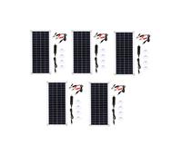 5X 15W Panneau Solaire 12-18V Cellule Solaire Panneau Solaire pour TéLéPhone RV Voiture MP3 PAD Chargeur ExtéRieur Batterie Alimentation B