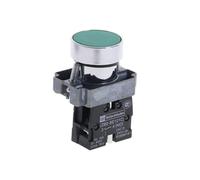 5X 22mm Panel Mounted AC 240V 3A SPST NO Momentary Push Button Switch Green NWPNLXEA