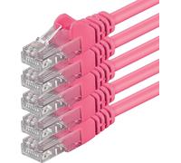 5X 2M Câble Réseau Cat6 Cat 6 - Rj45 Ethernet Lan Dsl Routeur Modem - Magenta