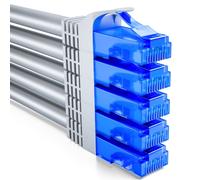 5x 2m CAT6 Set de Câbles Réseau-U-UTP RJ45 CAT-6 Câble LAN Câble Patch Ethernet Câble DSL Switch Routeur Modem Répéteur Panneau de Brassage-Gris