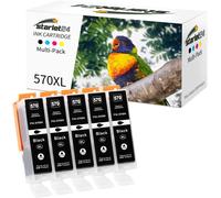 5X 570XL Cartouches d'encre Compatibles pour Canon PGI-570 XL PGBK pour Pixma MG5700 MG5750 MG5751 MG6800 MG6850 MG7750 TS5000 TS5050 TS5055 TS6050 TS8050 TS9050 TS9055