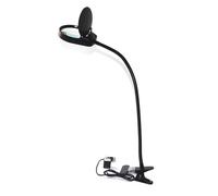 5X 8X 10X Portable Pince Type Table Loupe Loupe De Bureau Loupe De Préhension avec 26 LED Lampe(8X)